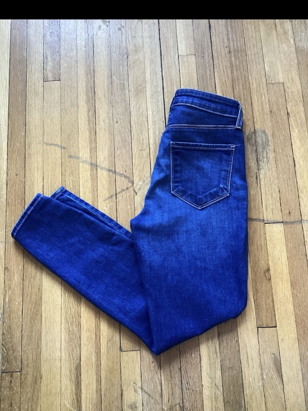 L'agence Ladies Size 26-29 Solid Blue Denim Jeans,Cotton Blend,MINT,10/10